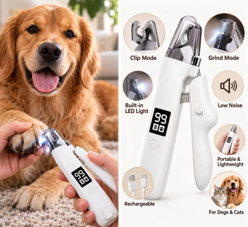 PawEase™ 2-in-1 Pet Nail Grinder